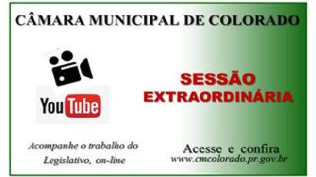 ACESSE: SESSÃO EXTRAORDINÁRIA 13.12.2018