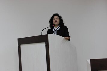 Foto - Sessão Solene de Posse da 1ª Legislatura do Parlamento Jovem da Câmara Municipal de Colorado.