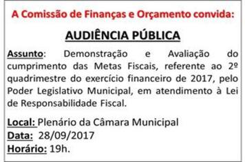 AUDIÊNCIA PÚBLICA
